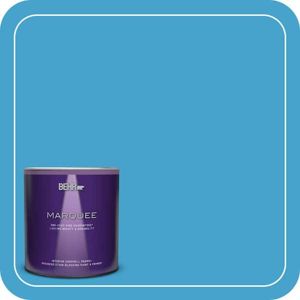 BEHR MARQUEE 1 qt. #540B-6 Sea Ridge Eggshell Enamel Interior Paint & Primer