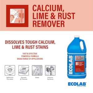 1 Gal. Calcium, Lime and Rust Remover Concentrate, Dissolves Stains and Rust in Bathroom, Kitchen and More