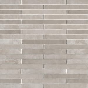 Take Home Tile Sample - Maestro Oysyer 2 in. x 9 in. White Glossy Porcelain Wall Tile