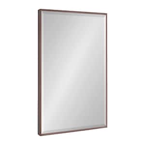 Rhodes 36 in. x 24 in. Classic Rectangle Framed Bronze Wall Accent Mirror