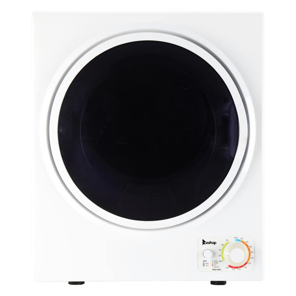 Karl home 1.6 cu.ft. vented Front Load Electric Dryer in White