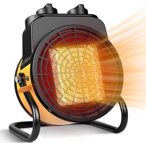 Nordic Hygge 1500-Watt Portable Outdoor and Indoor Space Heater, Quick Heat, 3 Modes, Thermostat, Overheat Protection, ETL in Yellow