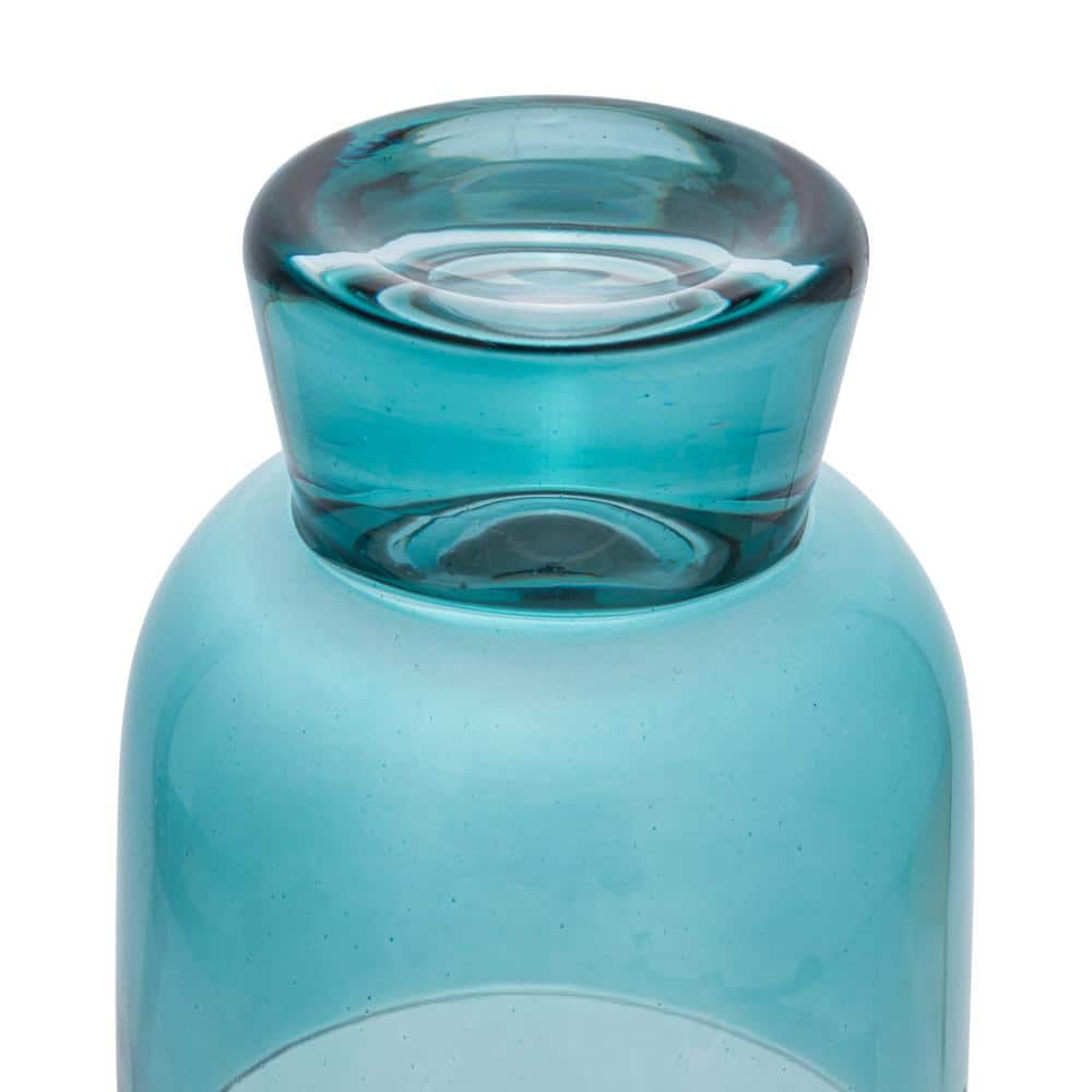 Colorful Hand-Blown Glass 6oz Footed Glassware Set