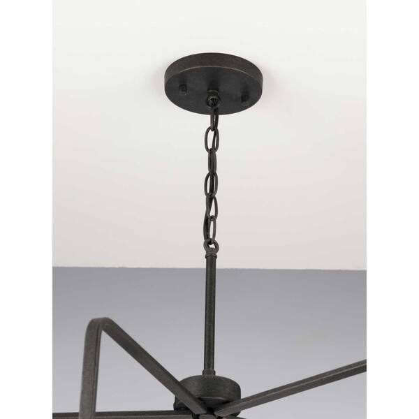 Progress Lighting Foster 5-Light Black Farmhouse Chandelier