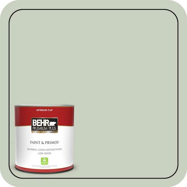 BEHR PREMIUM PLUS 1 qt. #PPF-25 Terrace View Flat Low Odor Interior Paint & Primer