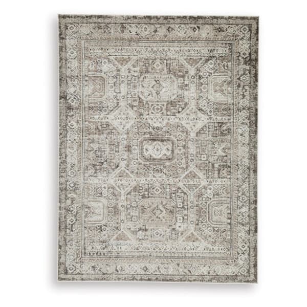Junley 5 ft. x 7 ft. Brown/Gray Tribal Area Rug
