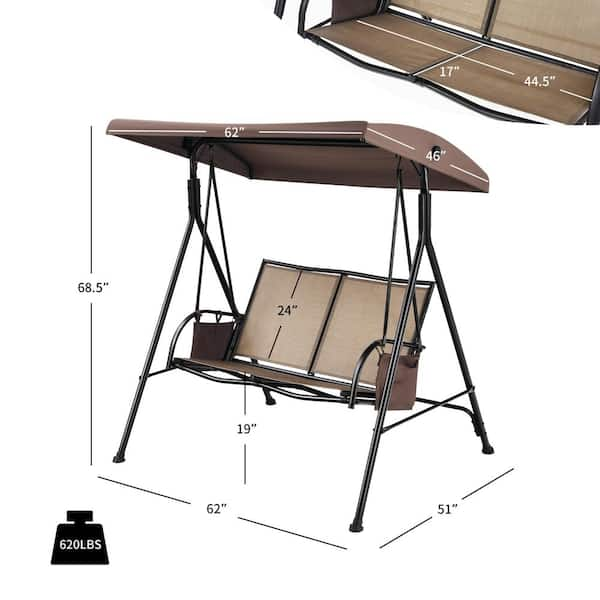 3 seater swing chair replacement online canopy