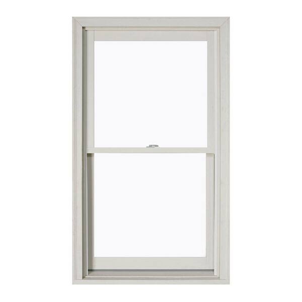 JELD-WEN 37.375 in. x 56.5 in. W-2500 Series Primed Wood Double Hung Window w/ Natural Interior and Low-E Glass