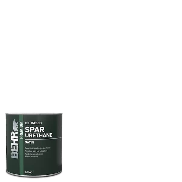 BEHR 1 qt. Satin Clear Oil-Based Interior/Exterior Spar Urethane Wood Sealer
