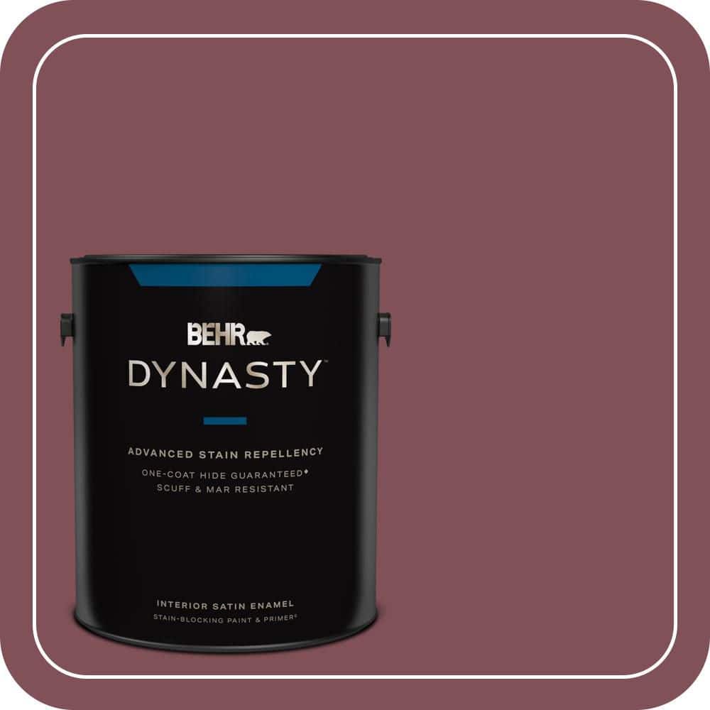 1 gal. Home Decorators Collection #HDC-CL-02 Fine Burgundy Satin Enamel Interior Stain-Blocking Paint and Primer price history on PriceWatchPro