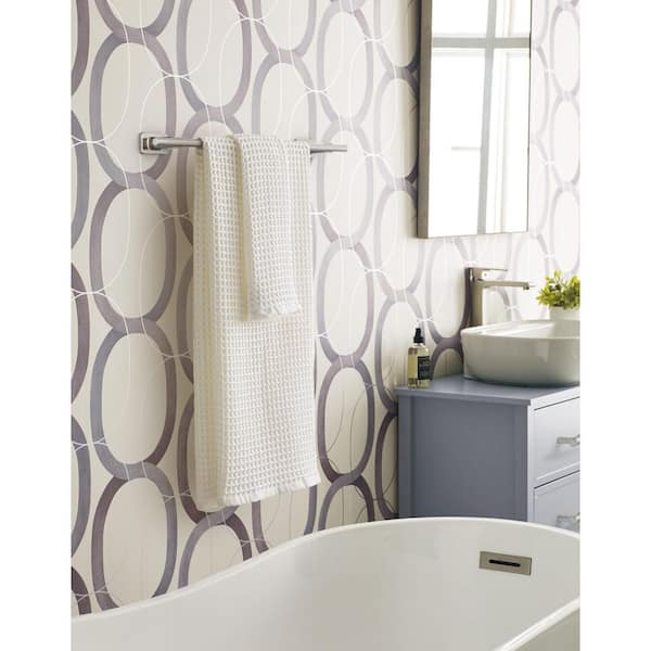 Bronx 18 in. Wall Mounted Towel Bar in Brushed Nickel