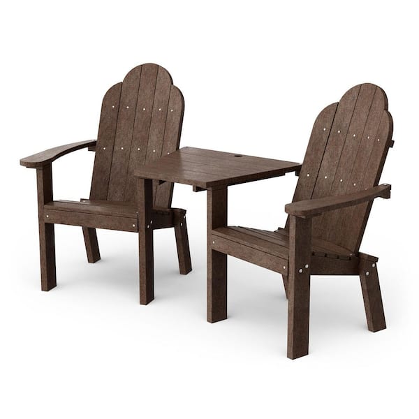 Wildridge Classic Tudor Brown Plastic Outdoor Deck Chair Tete-A-Tete