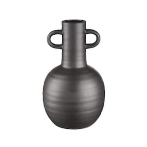 Havit Ceramic 1.9 in. Decorative Vase in Black - Large