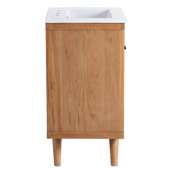 Birdie 24 in. W x 18.5 in. D x 35 in. H Bathroom Vanity in Natural White Top