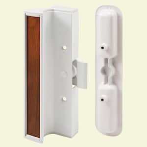 Aluminum White Finish, Patio Door Handle Surface Mount with Clamp Latch, International Windows