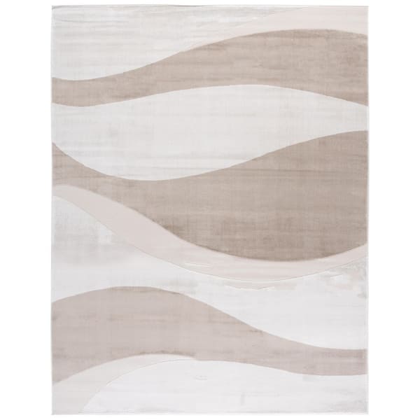 Saylor 8 ft. x 10 ft. Beige/Ivory Wavy Area Rug
