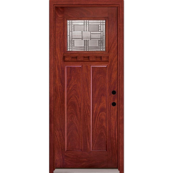 Feather River Doors Preston Collection Customizable Fiberglass Prehung Front Door