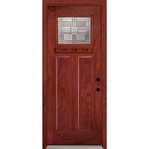 Preston Collection Customizable Fiberglass Prehung Front Door