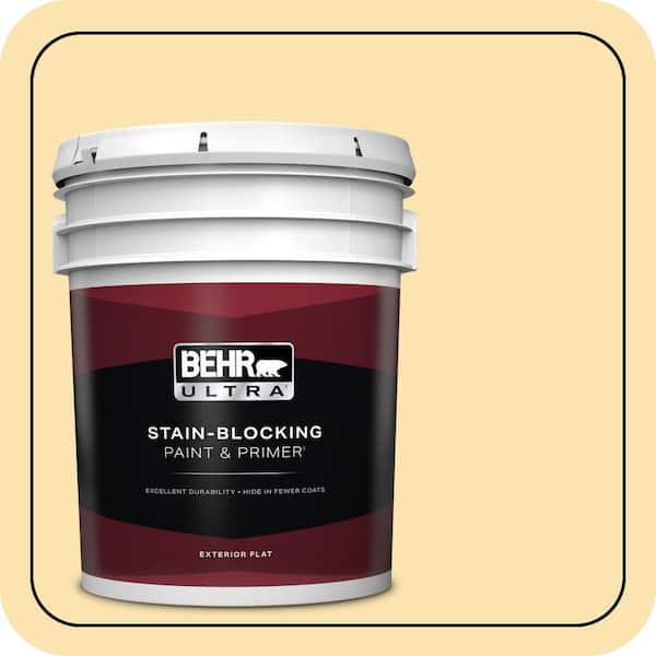 BEHR ULTRA 5 gal. #360C-2 Wickerware Flat Exterior Paint & Primer