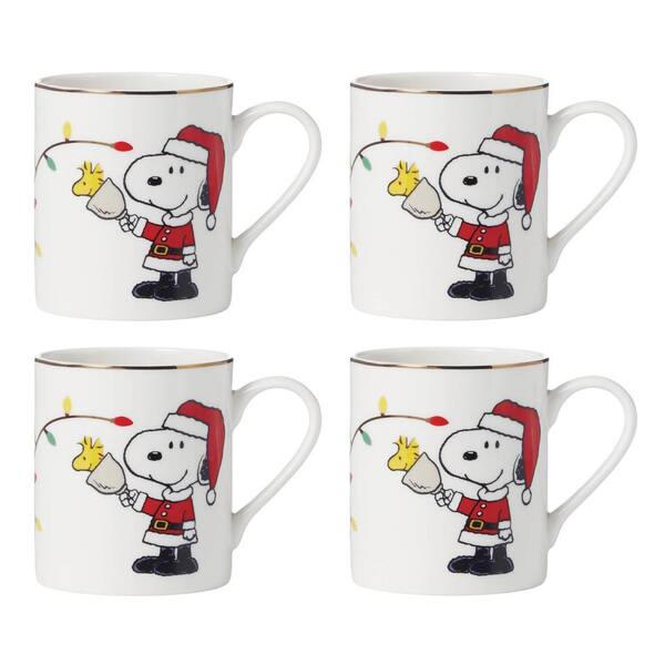 Lenox Snoopys Christmas 12-Piece Ivory Multi-Colored
