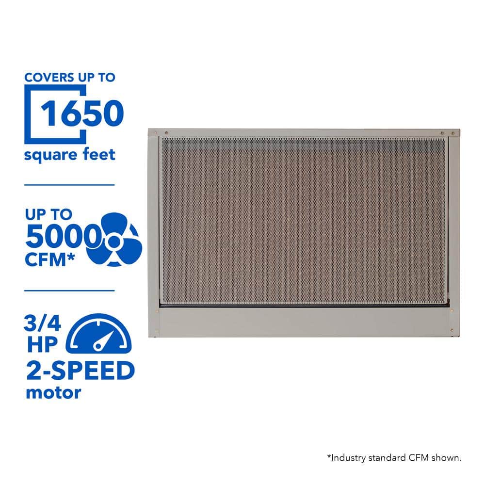 MasterCool 5000 CFM Down-Draft Roof 8 in. Media Evaporative Cooler for 1650 sq. ft. (Motor Not Included), Cool Sand -  ADA51
