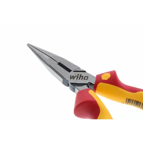Wiha 1000-Volt Insulated Industrial Long Nose Pliers 32926 - The
