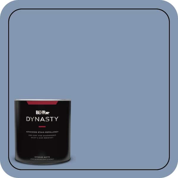 BEHR DYNASTY 1 qt. #S530-4 Jet Set One-Coat Hide Matte Interior Stain-Blocking Paint & Primer