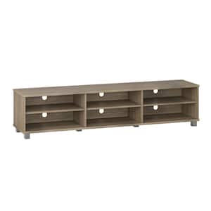 Hollywood Brown Wood Grain TV Stand for TVs up to 85 in.