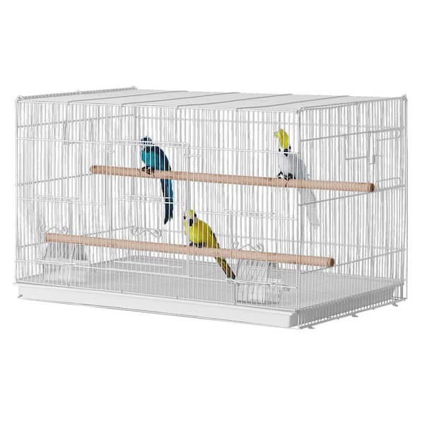 30 in. Flight Bird Cage, Stackable Bird Cage for Small Parrots Canaries Cockatiels Lovebirds, with Handle 2025 Update