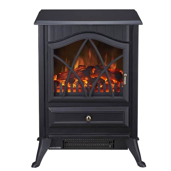 Lifesmart Freestanding Antique Stove Fireplace 1500 Watt Infared Quartz Portable Heater-DISCONTINUED