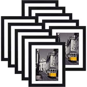 8 in. x 10 in. Black Picture Frames Set of 10