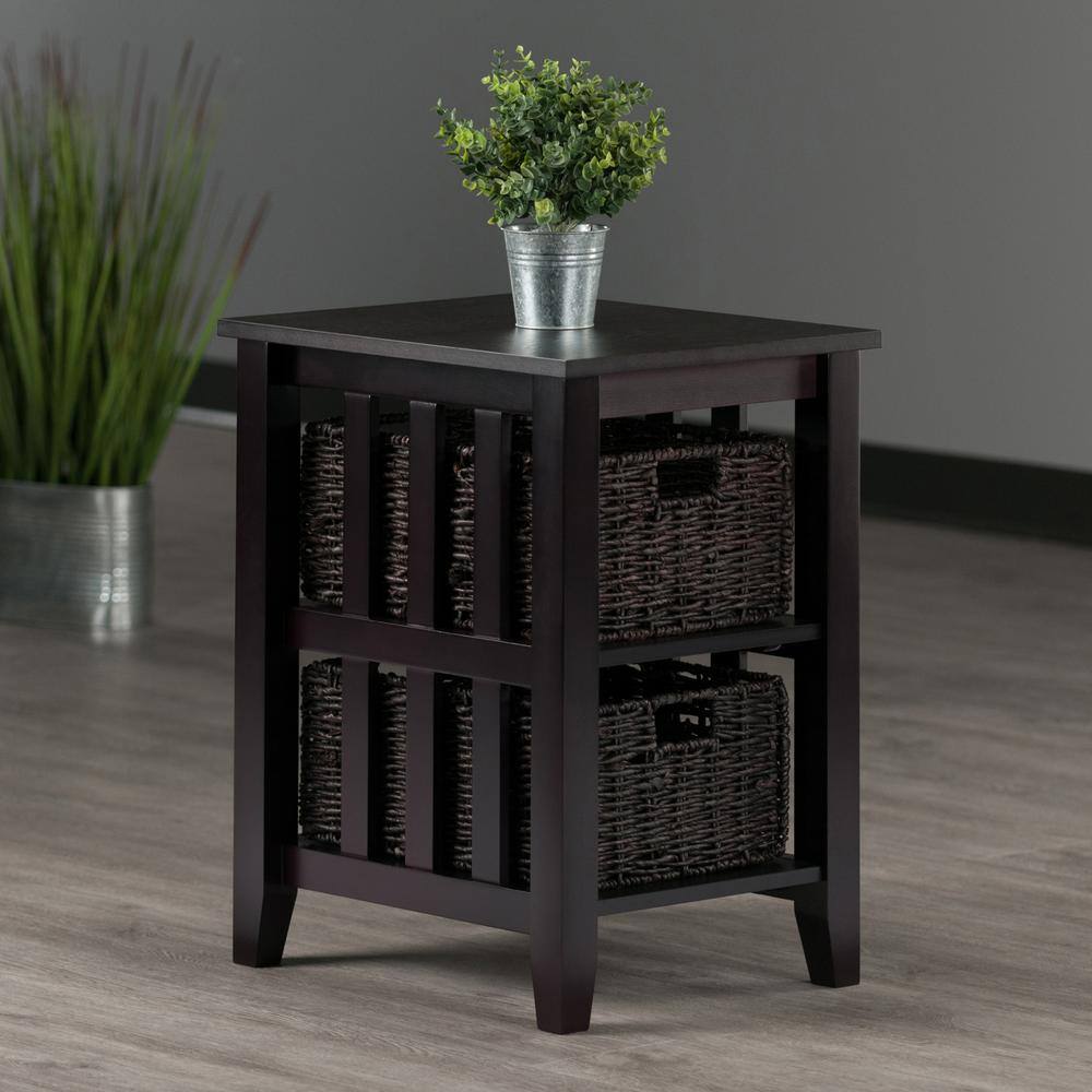 Morris Side Table with 2 Foldable Baskets - thumbnail 9