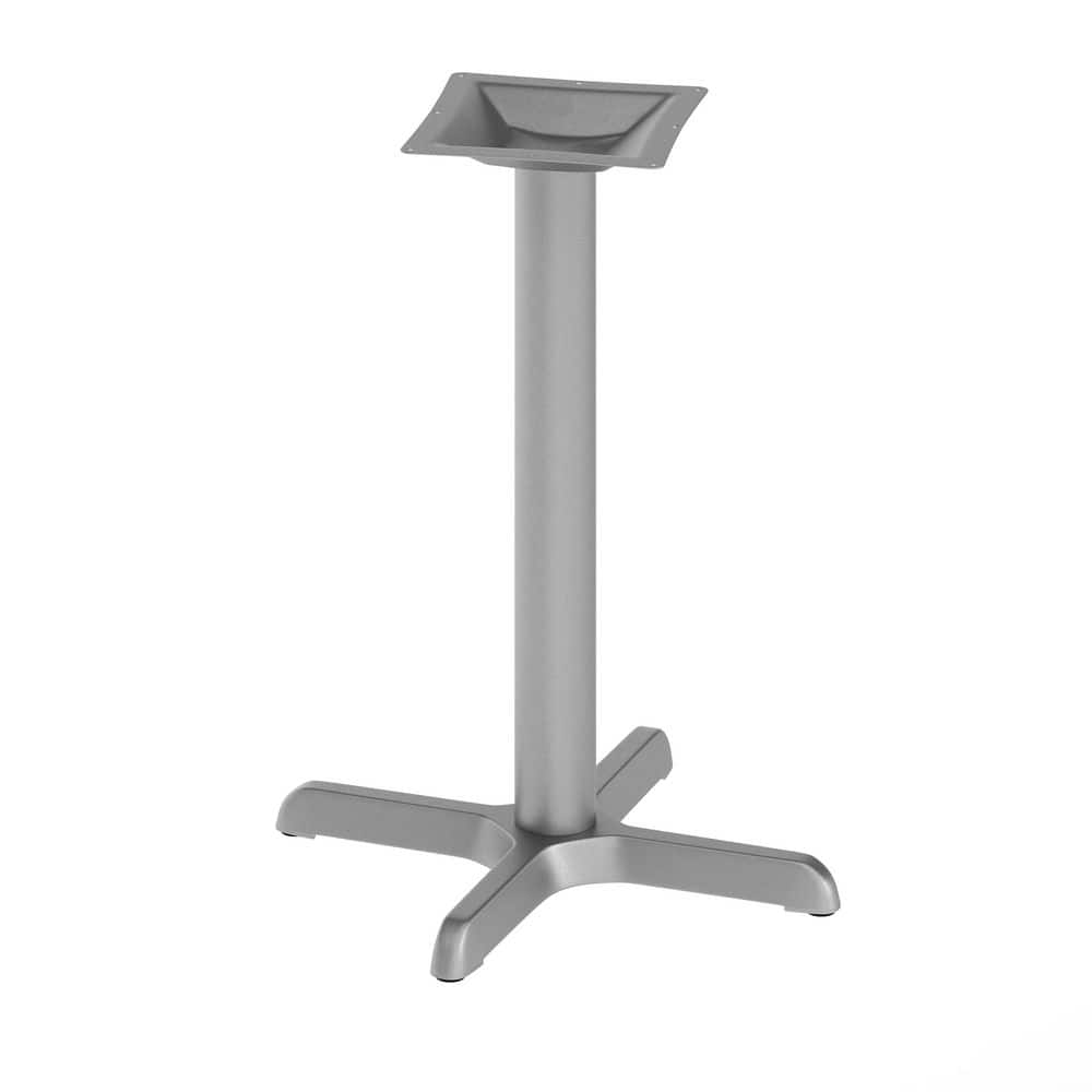 Beverly Silver Round Base Restaurant Indoor/Outdoor Dining Table-Base Only-with 3 in. Dia. Table Height Column price history on PriceWatchPro