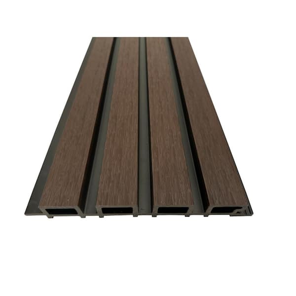 Ejoy 8.6 in. x 106 in. x 1.1 in. 4 Grid Composite Cladding Siding Ejoy 8.6 in. x 106 in. x 1.1 in. 4 Grid Composite Cladding Siding