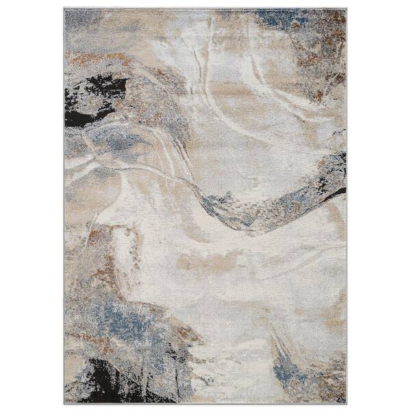 Desert Drift 6 ft. 6 in. x 9 ft. Beige Area Rug