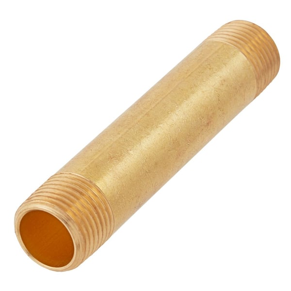 1/2 in. x 4 in. MIP Brass Nipple Fitting