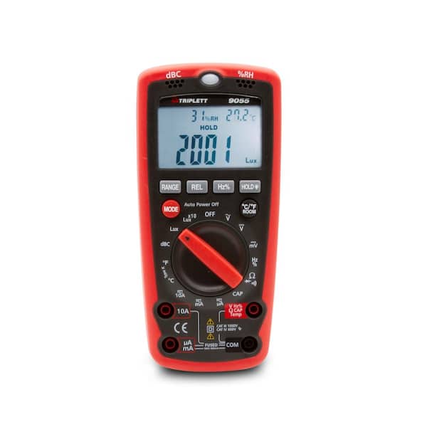 Auto-Range 5-in-1 Multi-Functional Digital Multimeter Auto Range 4000  Counts Digital Multimeter Temperature Humidity Tester
