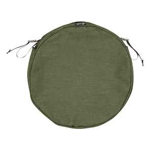 Montlake Fade Safe Heather Fern 15 in. Round Outdoor Seat Cushion Cover
