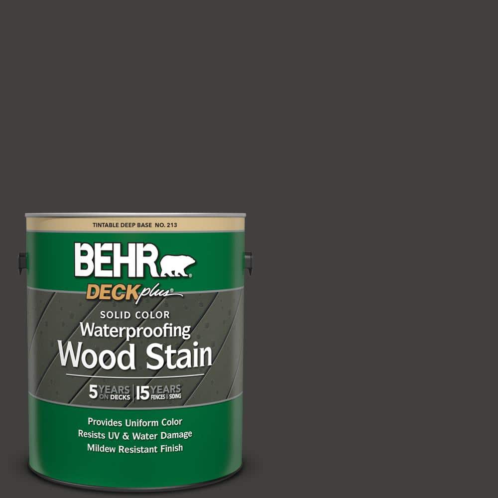 1 gal. #N510-7 Blackout Solid Color Waterproofing Exterior Wood Stain