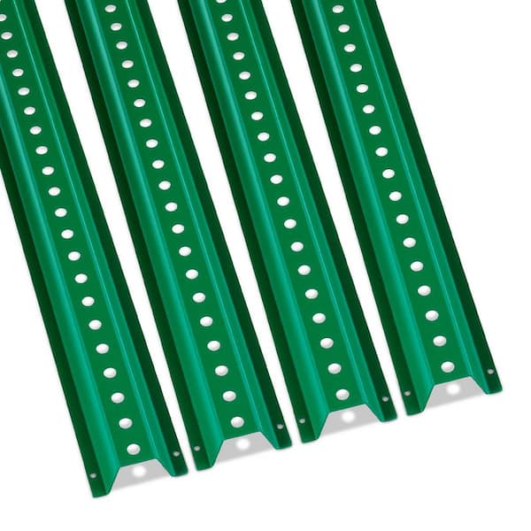 6ft. U-Channel Sign Post, 4Pack Green Heavy Duty Steel Fixed Fence Post, Steel Fence U-Channel Sign for Garden,Courtyard