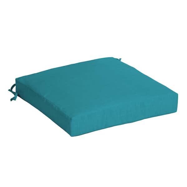 ARDEN 21 in. x 21 in. Lake Blue Leala Square Outdoor Seat Cushion