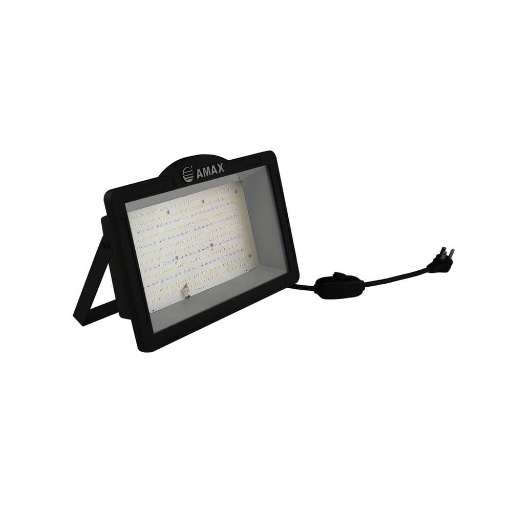 83-Watt 1 USB Indoor/Outdoor Integrated LED Flood Light, Black