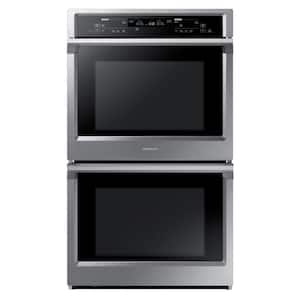 30 in. Double Electric Wall Oven with Steam Cook and Dual Convection in Stainless Steel
