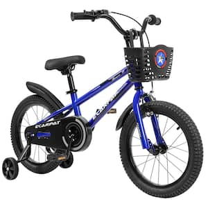 14 in. Unisex Freestyle Bike with Training Wheels, Bell, Basket and Fender