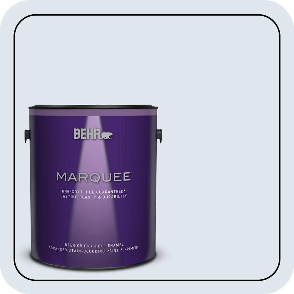 1 gal. #590C-1 Morning Haze Eggshell Enamel Interior Paint & Primer product image for price tracking