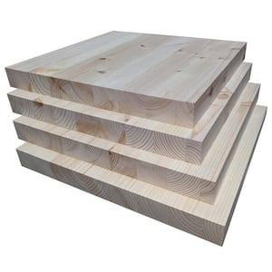 1 in. x 1 ft. x 1 ft. Allwood Pine Project Panel (4-Pack)