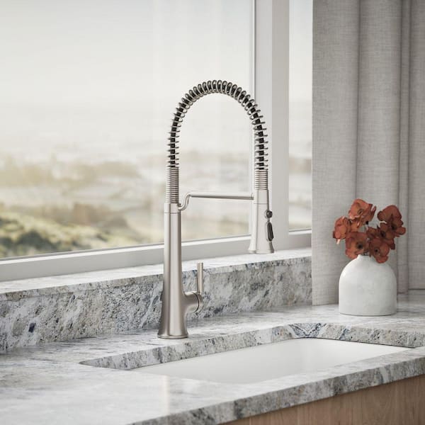 Tone Single Handle Pull Down Sprayer Kitchen Faucet in Vibrant Stainless