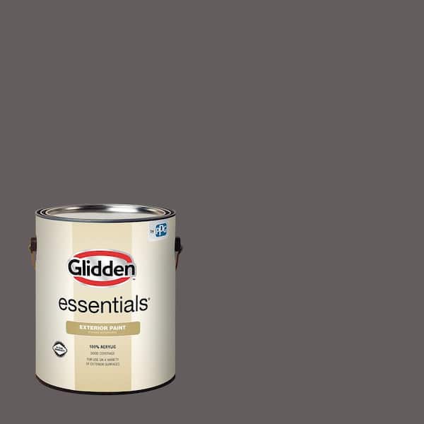 Glidden Essentials 1 gal. PPG1004-6 Phantom Hue Satin Exterior Paint