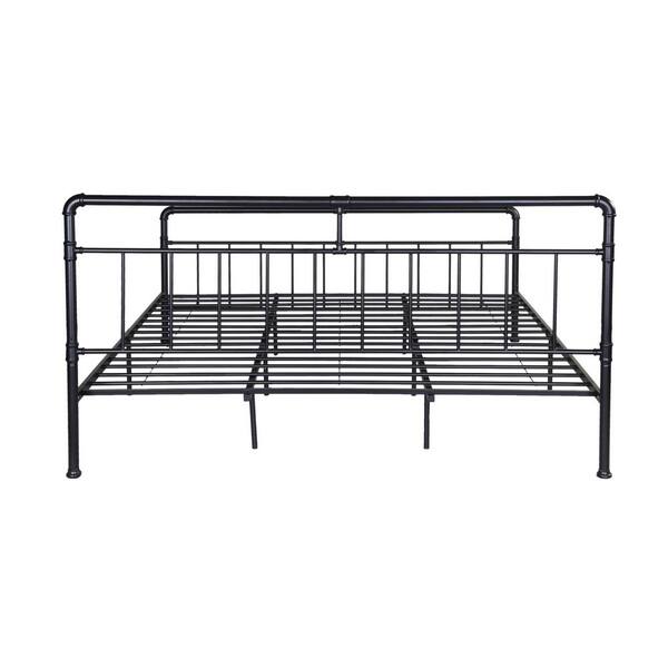 Noble House Mowry Industrial King Size, How To Reinforce Metal Bed Frame