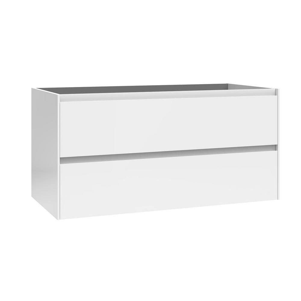 Perla 38.9 in. Bath Vanity Cabinet without Top in Glossy White Assembled price history on PriceWatchPro